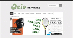 Desktop Screenshot of ociodeportes.com