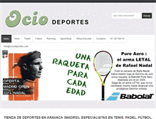 Tablet Screenshot of ociodeportes.com